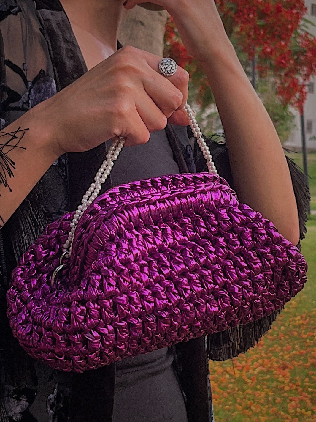 Plum Muse Clutch